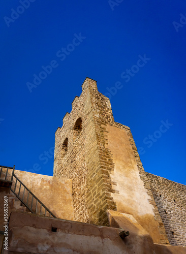 Kasbah of the Udayas is a fortified complex and a symbol of the Almohad architecture. Rabat  Morocco. North Africa.