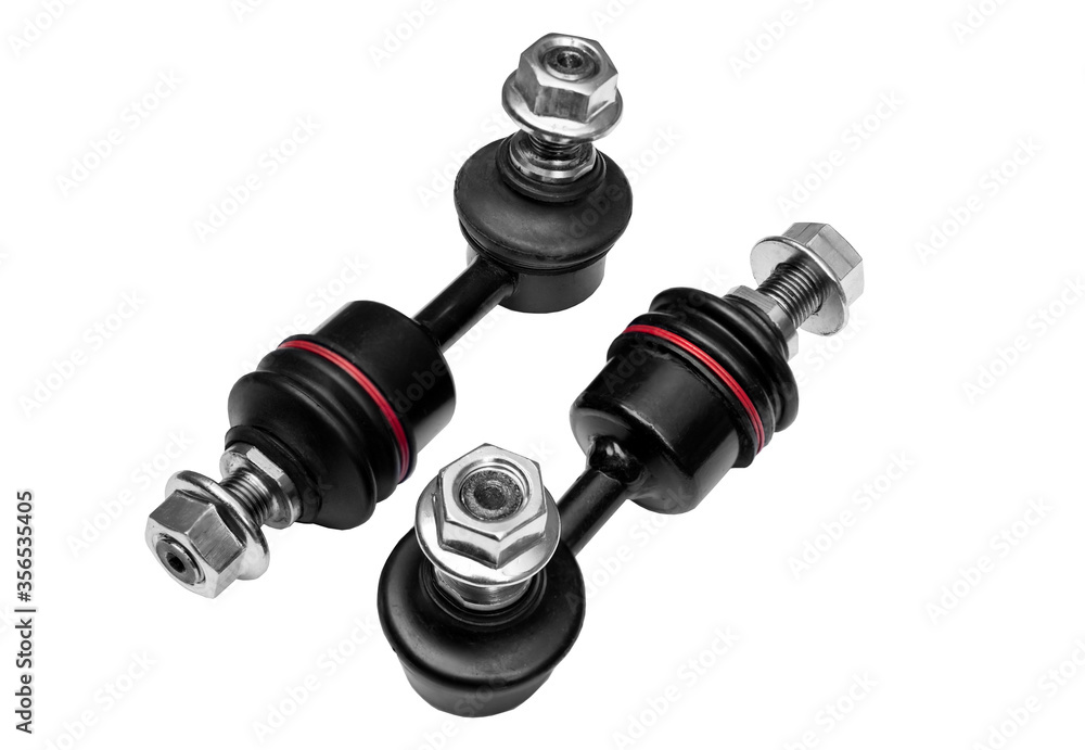 car stabilizer links on a white background car stabilizer links on a white background