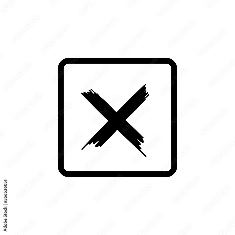 Fototapeta premium Cross mark icon