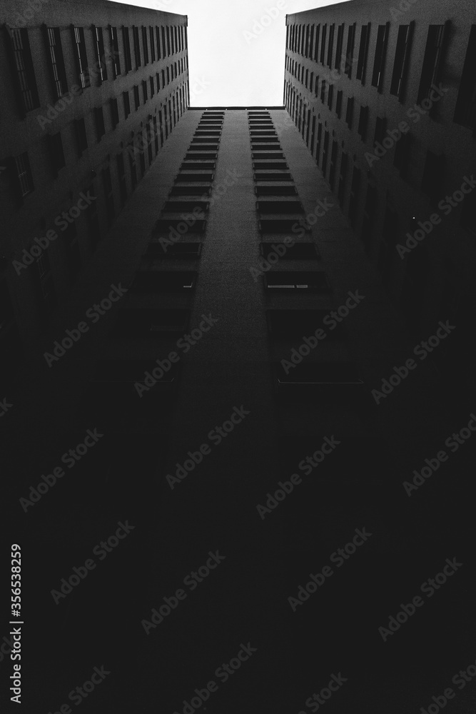 big building from upside down big building from upside down