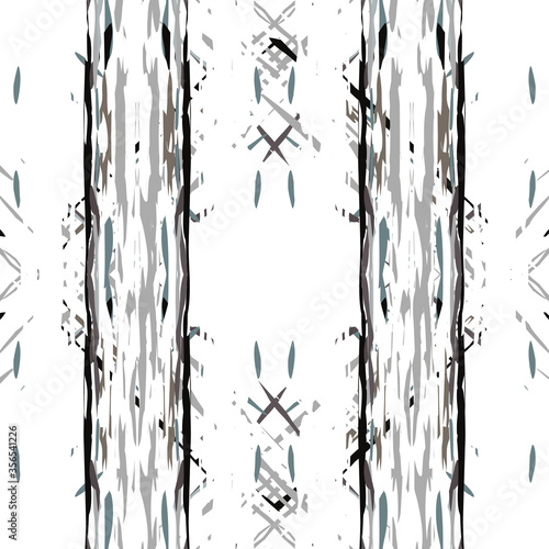 Hand Drawn, Paint Texture. Shibori Seamless 