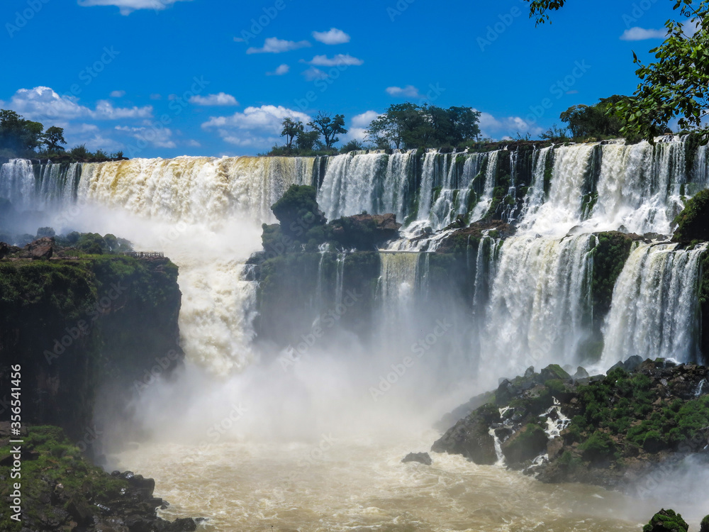 Fototapeta premium waterfall in Iguazu falls Brazil