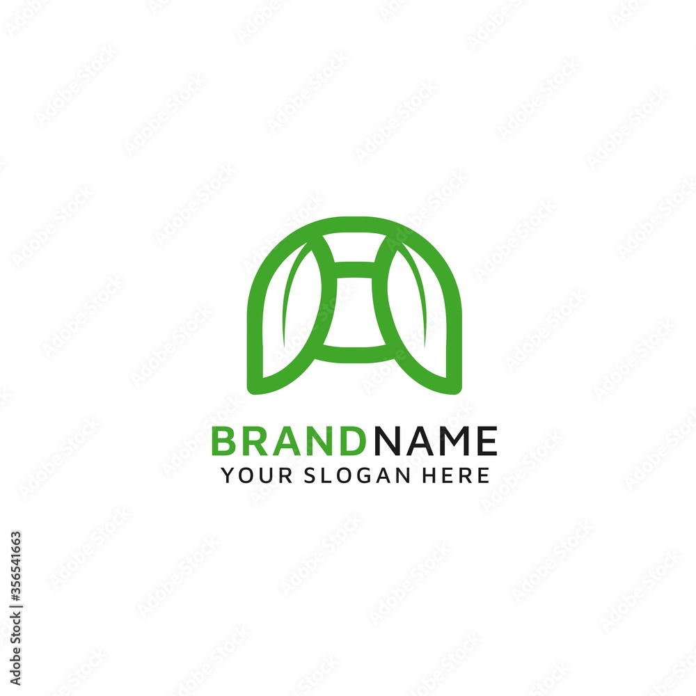 the initials A and leaf logo with the concept of natural design the initials A and leaf logo with the concept of natural design
