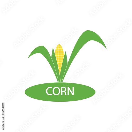 corn illustration icon logo vector