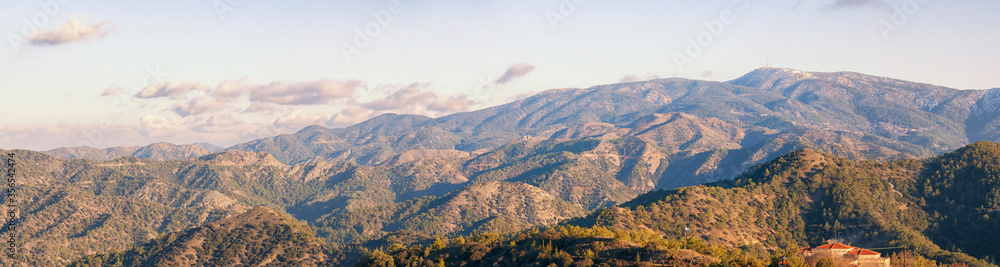 Panoramic view from Troodos mountains