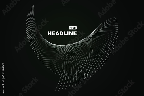 Elegant black and white gray metal silver texture gradient lines texture background.