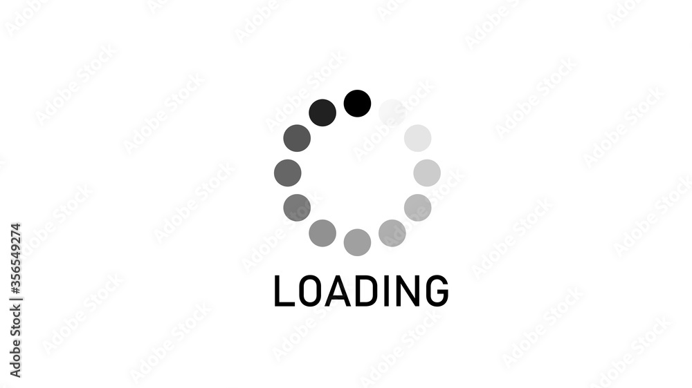 Loading icon, isolated on white background Loading icon, isolated on white background