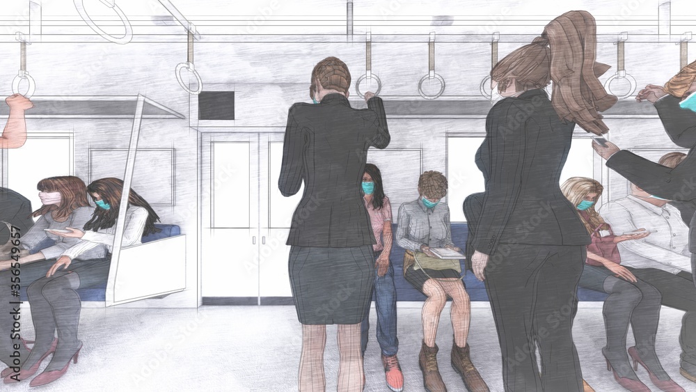 電車 車内コロナウイルス 人あり 満員電車 イラスト60 Stock 일러스트레이션 Adobe Stock 電車 車内コロナウイルス 人あり 満員電車 イラスト60 Stock 일러스트레이션 Adobe Stock