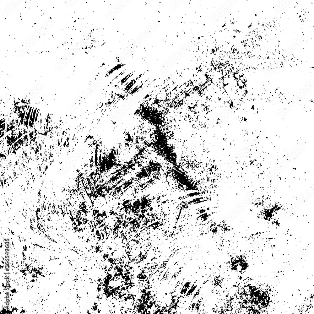 Naklejka premium Vector black and white grunge.monochrome ink splat background.