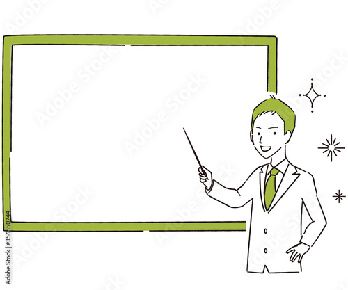 手描き1color　現役高校生中学生の男子　ブレザー　解説