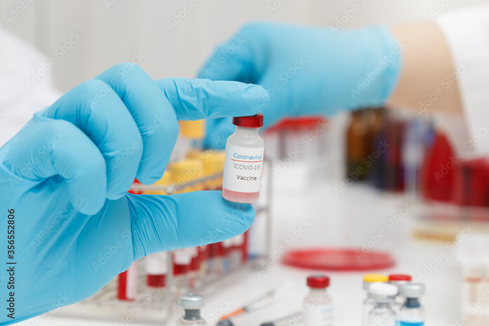 Research and development concept, Laboratory scientist researching covid-19(corona virus) vaccine at laboratory. Research and development concept, Laboratory scientist researching covid-19(corona virus) vaccine at laboratory.