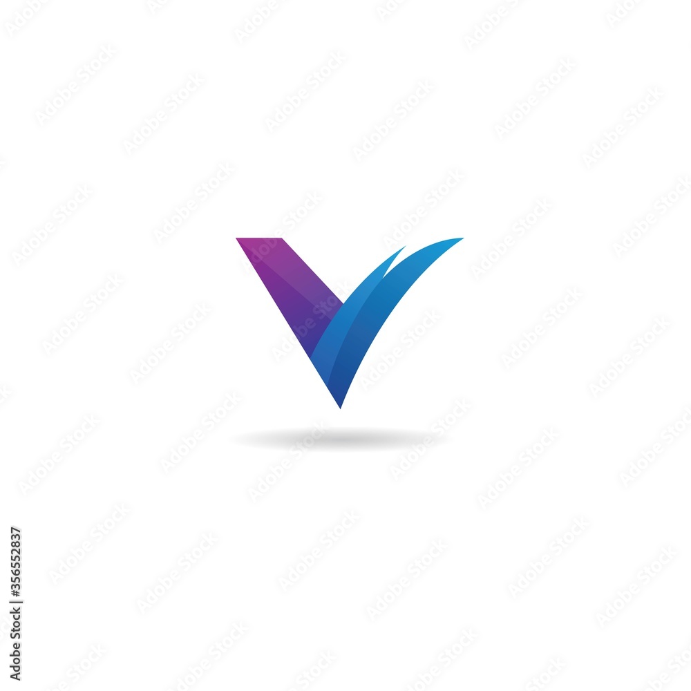 initial v logo design vector, icon, element, template initial v logo design vector, icon, element, template