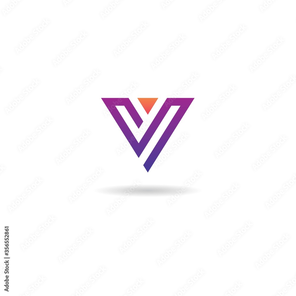 initial v logo design vector, icon, element, template initial v logo design vector, icon, element, template