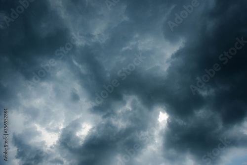 Dark cloudy on the Sky background