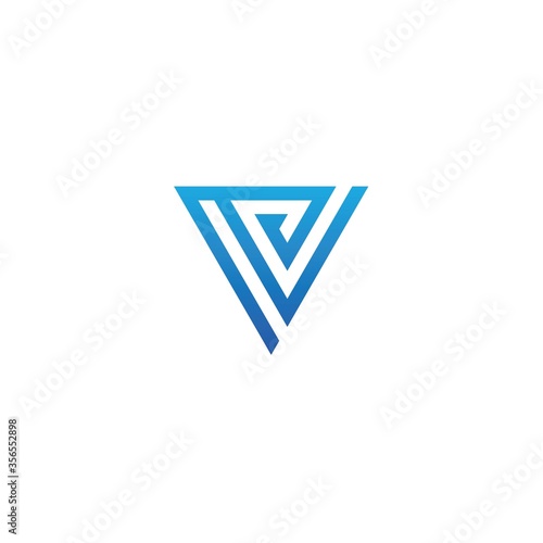 Free Download initial v logo design vector, icon, element, template - GFXLoad