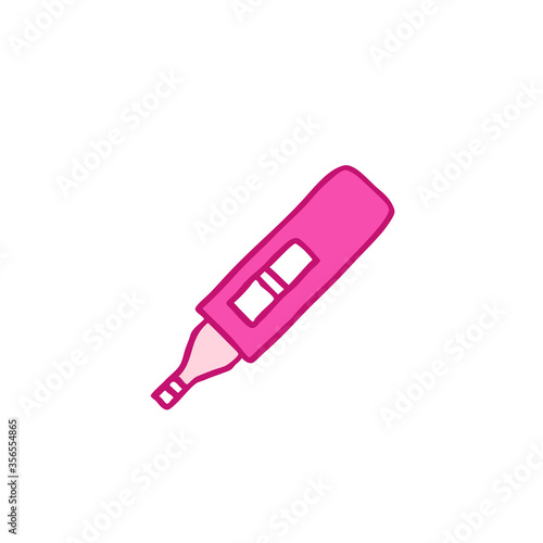 pregnancy test doodle icon, vector illustration