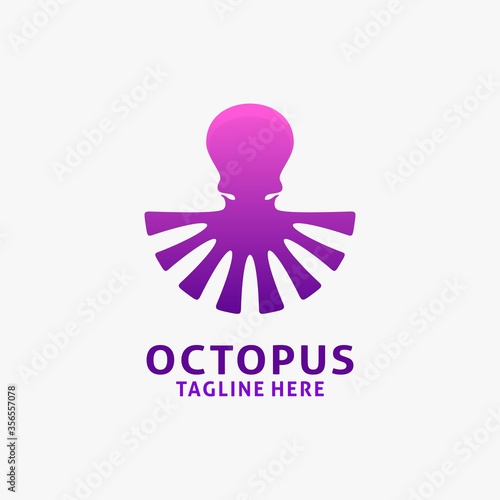 Squid octopus logo design