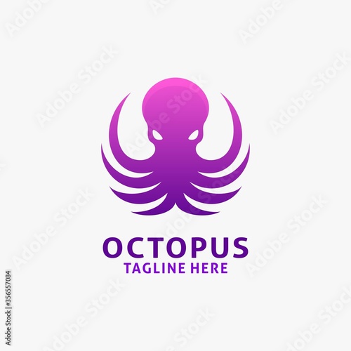 Squid octopus logo design