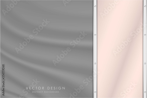    Abstract background luxury of pink with gray silk dark space.