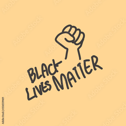 Black lives matter vector illustration 