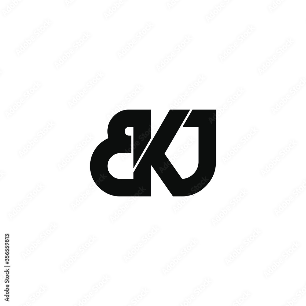 bkj letter original monogram logo design bkj letter original monogram logo design