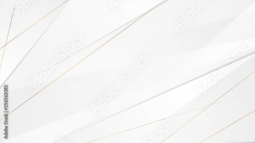 Grey corporate background with golden lines