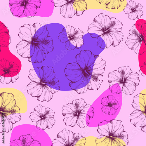 hibiscus flower pattern