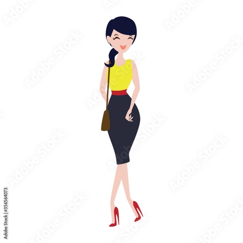 fashionable woman