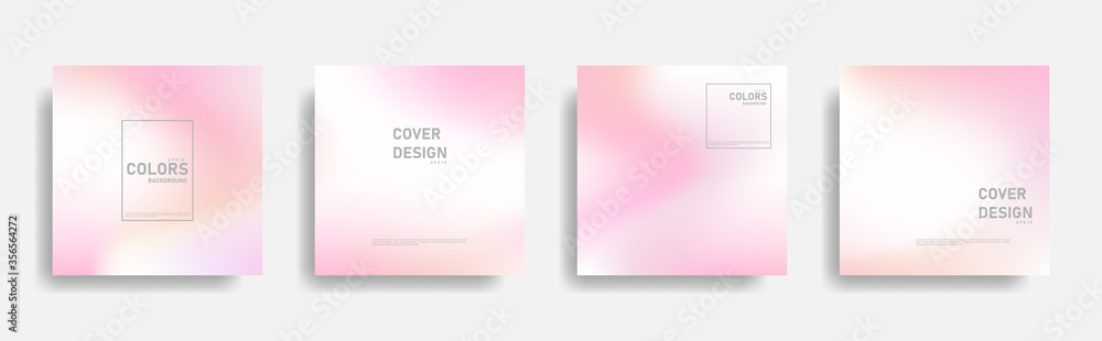 Foto Abstract freeform gradient cover design