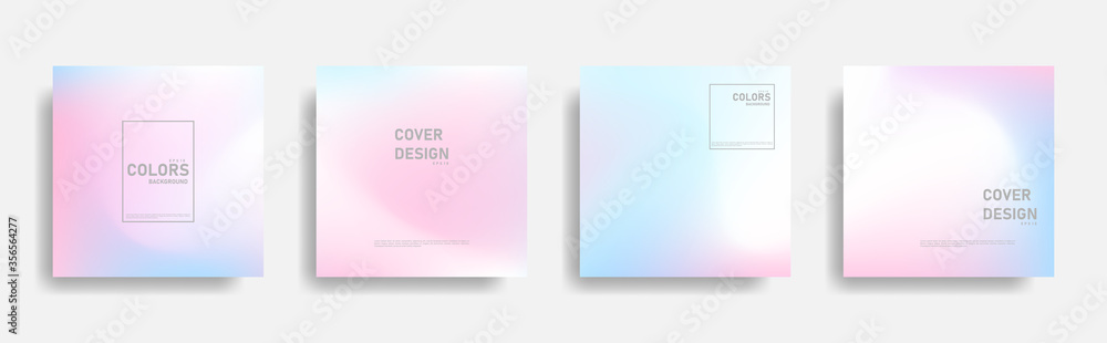 Obraz na plátně Abstract freeform gradient cover design