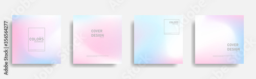 Obraz na plátně Abstract freeform gradient cover design