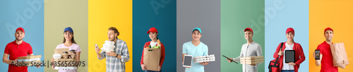 Couriers of food delivery s...