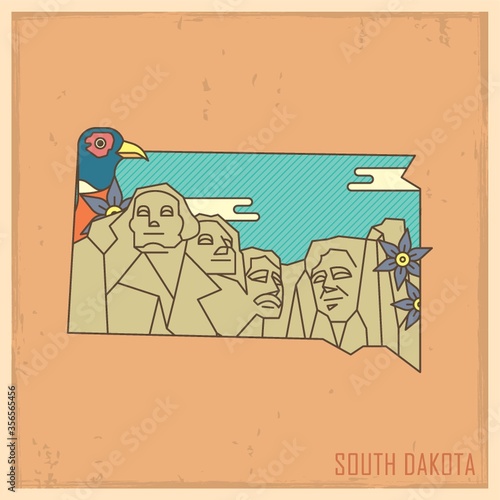 south dakota state map