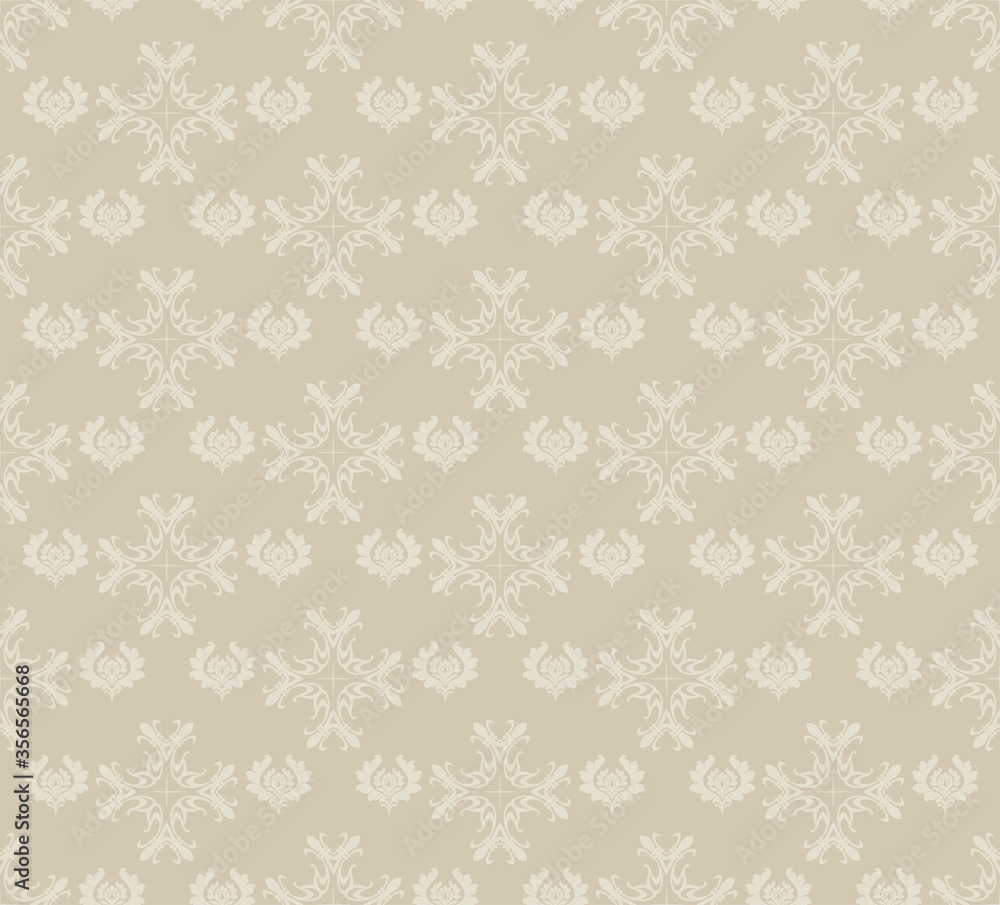 Seamless Pattern With Floral Elements