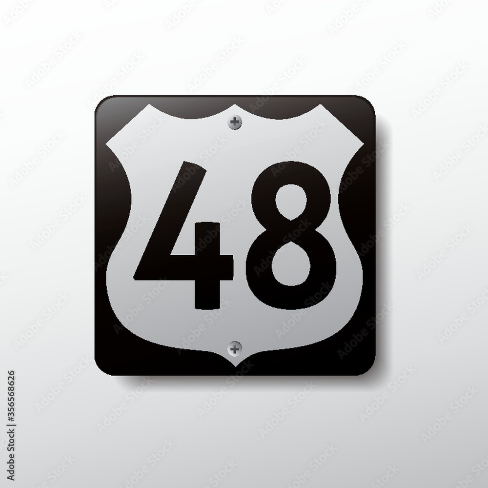 Fototapeta premium route sign 48