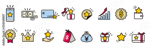 Loyalty Program vector icons set
