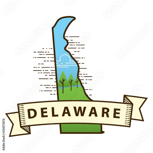 delaware state map photo