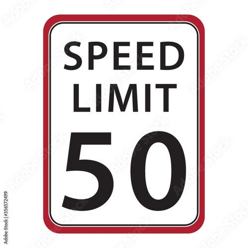 speed limit 50 sign
