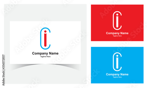 C, I Letter Logo Design Template.