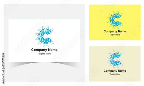 C Letter Logo Design Template With Flower. This Logo For Design Company Or Other Company. © Mahbub01935