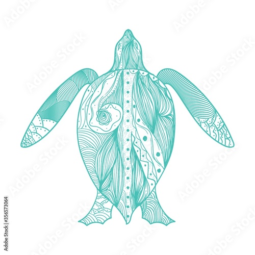 intricate tortoise design