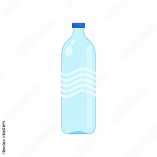 drinking water bottle plastic isolated on white background, illustrator  bottle plastic transparent, clip art of bottle water drink single Stock  Vector