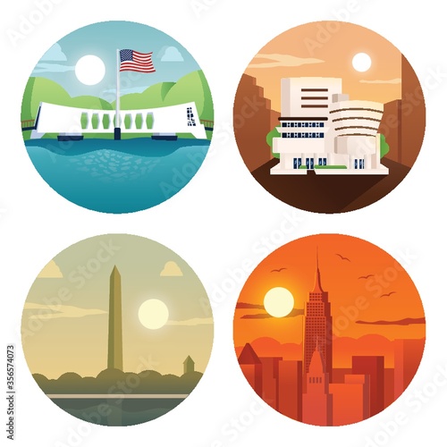 collection usa landmarks