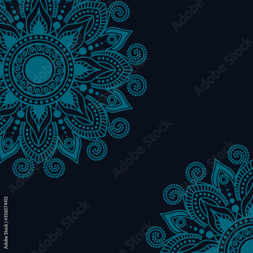 Vector background with mandala ornaments. Suitable for the background of social media posts.