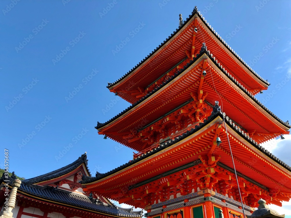 Japanese red temple(shrine)