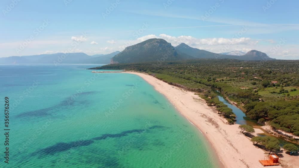 4k point of view video (Ultra High Definition). Aerial morning view of Osala Beach. Bright summer scene of Sardinia island, Italy, Europe. Picturesque seascape of Mediterranean sea. 4k point of view video (Ultra High Definition). Aerial morning view of Osala Beach. Bright summer scene of Sardinia island, Italy, Europe. Picturesque seascape of Mediterranean sea.