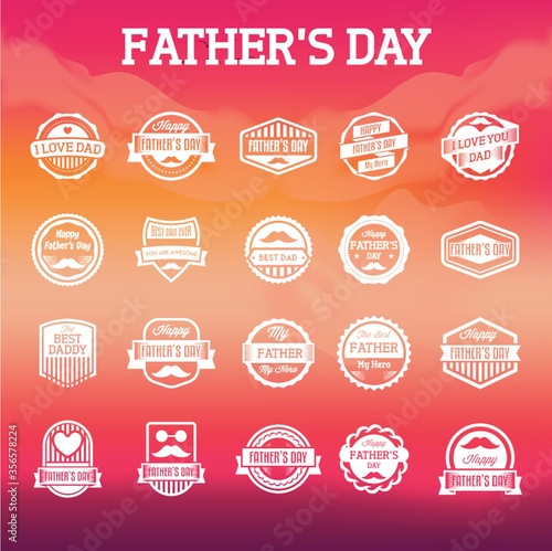 father's day labels collection