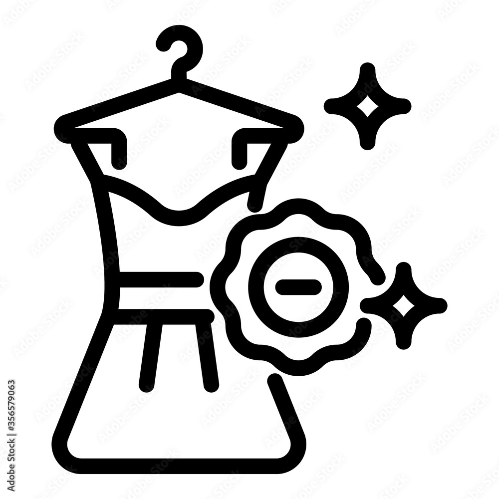 Dress sale icon. Outline dress sale vector icon for web design isolated on white background Dress sale icon. Outline dress sale vector icon for web design isolated on white background