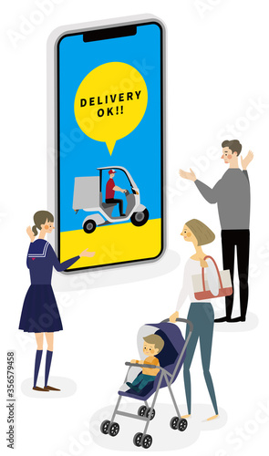 takeout,アイコン,宅配,WEB注文,イラスト