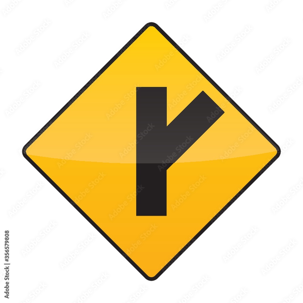 intersection ahead warning sign intersection ahead warning sign